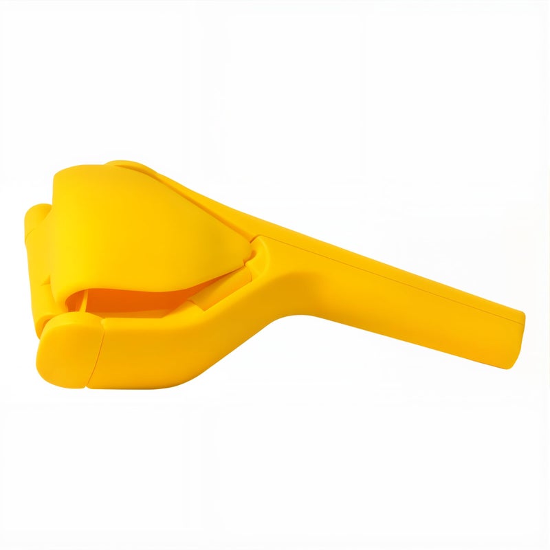 LMFEG Lemon Squeezer Juicer Handheld Max Juice Extraction Lemon Press Squeezer Effortless Hand Citrus Squeezer With BuiltIn Strainer Use For LemonLimeFruitsOrangeCirtus Yellow