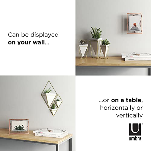 Umbra Prisma Picture Frame, 4x6 Metal Photo Display for Desk or Wall, 4" x 6", Copper - Image 4