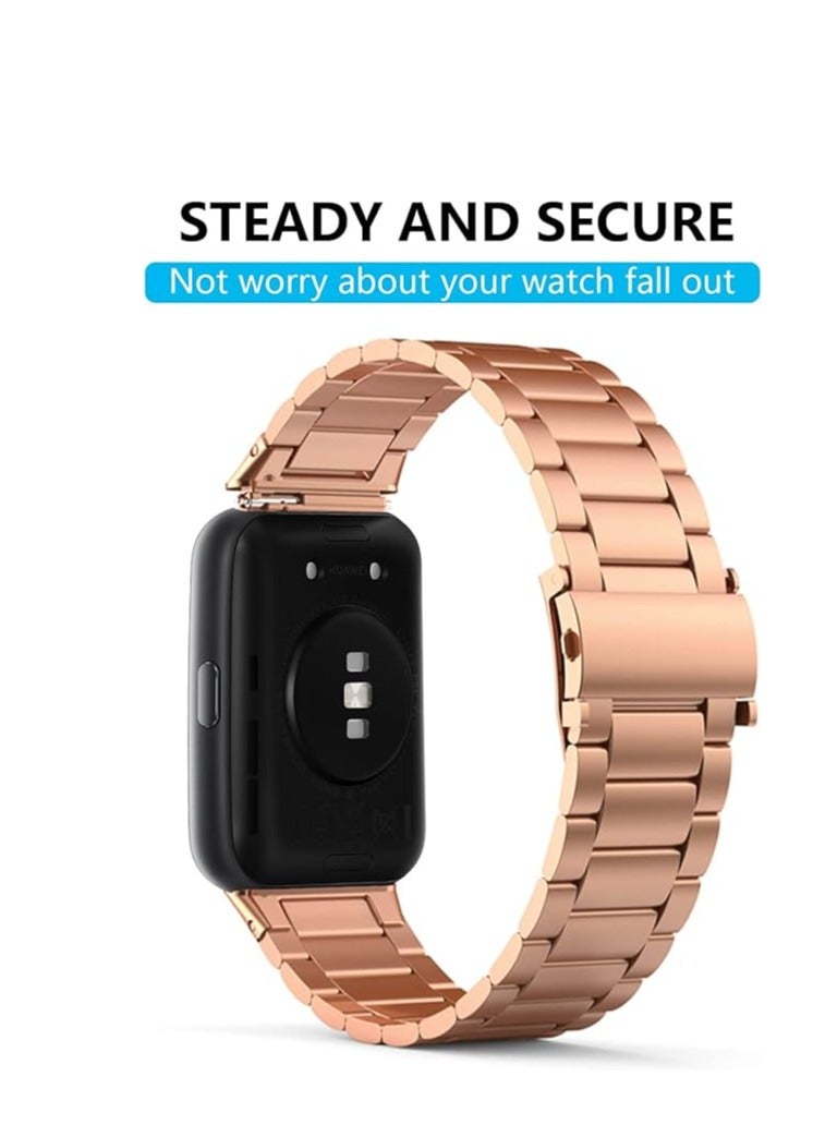 SenMore Compatible with Huawei Band 6 Metal Strap,Stainless Steel Band Huawei Band 6 / Honor Band 6 Replacement Wristbands Strap - Image 2