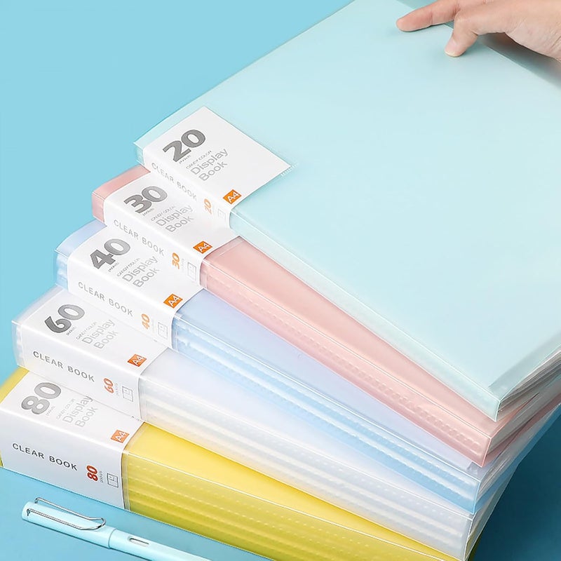 Protective Data Book Storage with Storage Featuring 20/40 / 60/100 Pocket Sleeves Art Protective Folder - Image 4