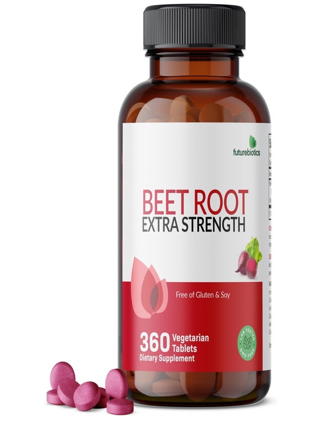 Futurebiotics Beet Root Extra Strength, Non-GMO, 360 Vegetarian Tablets - Image 1
