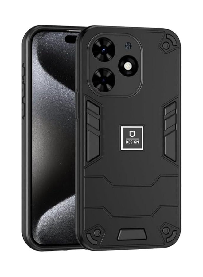 general Case Compatible with Tecno Spark Go 2024,Compatible with Tecno Spark 20, Dual-Layer Drop-Proof TPU+PC 2-in-1 Protective Case - Image 1