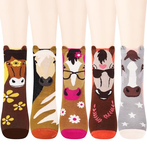 Jeasona Women's Horse Socks Horse Gifts for Women Mom Teenage Girls - Image 1