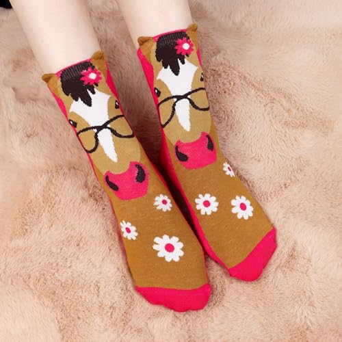 Jeasona Women's Horse Socks Horse Gifts for Women Mom Teenage Girls - Image 4
