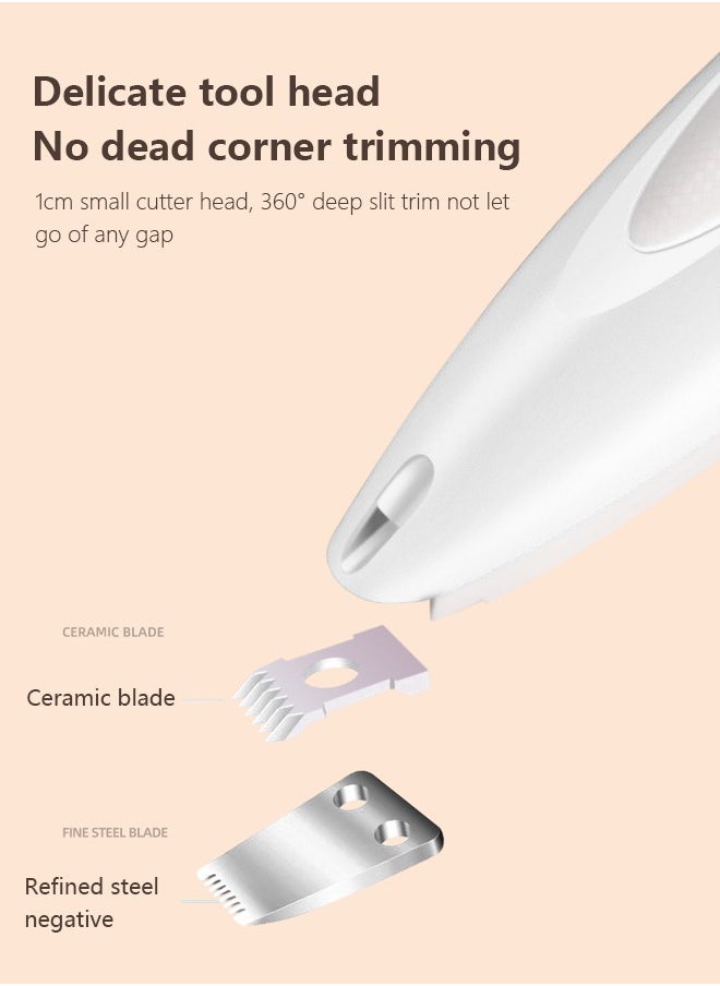 Occuwzz Cordless Dog Grooming Kit with Double Blades - Low Noise Pet Hair Trimmer for Paws, Eyes, Ears, Face, Rump  - Image 4