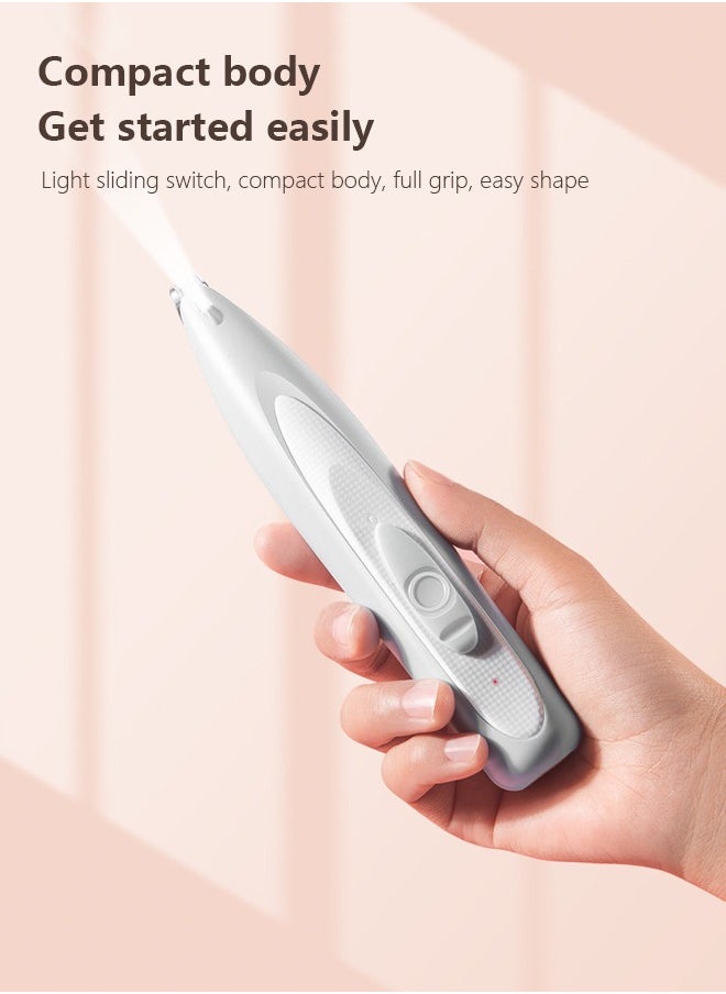 Occuwzz Cordless Dog Grooming Kit with Double Blades - Low Noise Pet Hair Trimmer for Paws, Eyes, Ears, Face, Rump  - Image 5