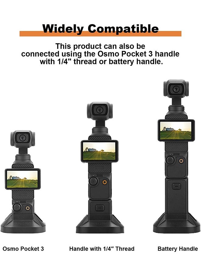 اتش واي - قاعدة دعم قاعدة حامل الكاميرا ل DJI OSMO Pocket 3 سطح المكتب قوس مستقر محمول جيمبال كاميرا دعم محول سطح المكتب حامل حامل الملحقات - Image 1