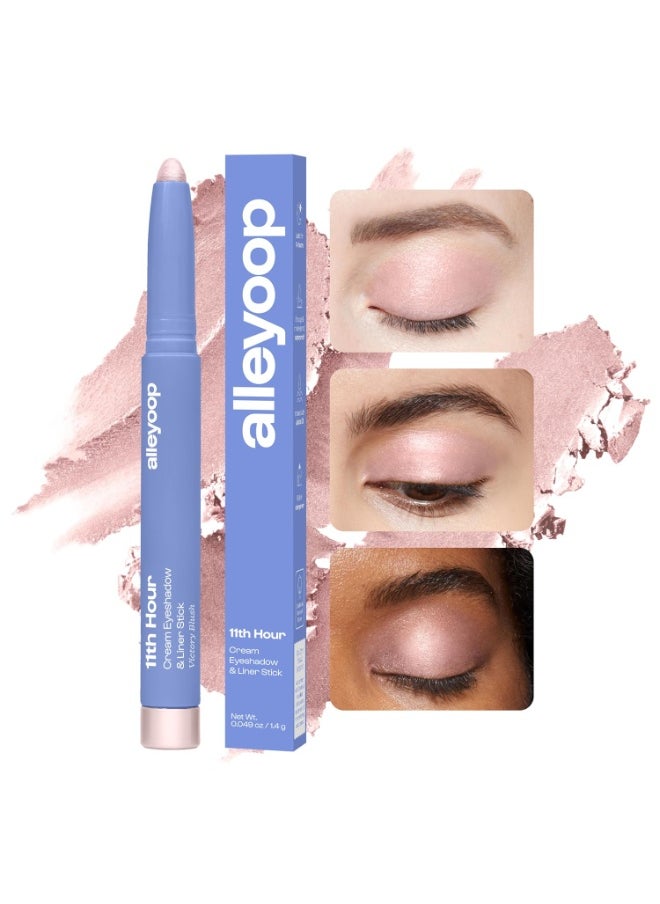 ALLEYOOP ALLEYOOP 11th Hour Waterproof Cream Eyeshadow Stick – Long-Lasting Eye Shadow Pencil & Eyeliner, Cream to Powder Stick & Highlighter – Smudge-Proof Eyeshadow Shimmer, Victory Blush Shimmer  - Image 2