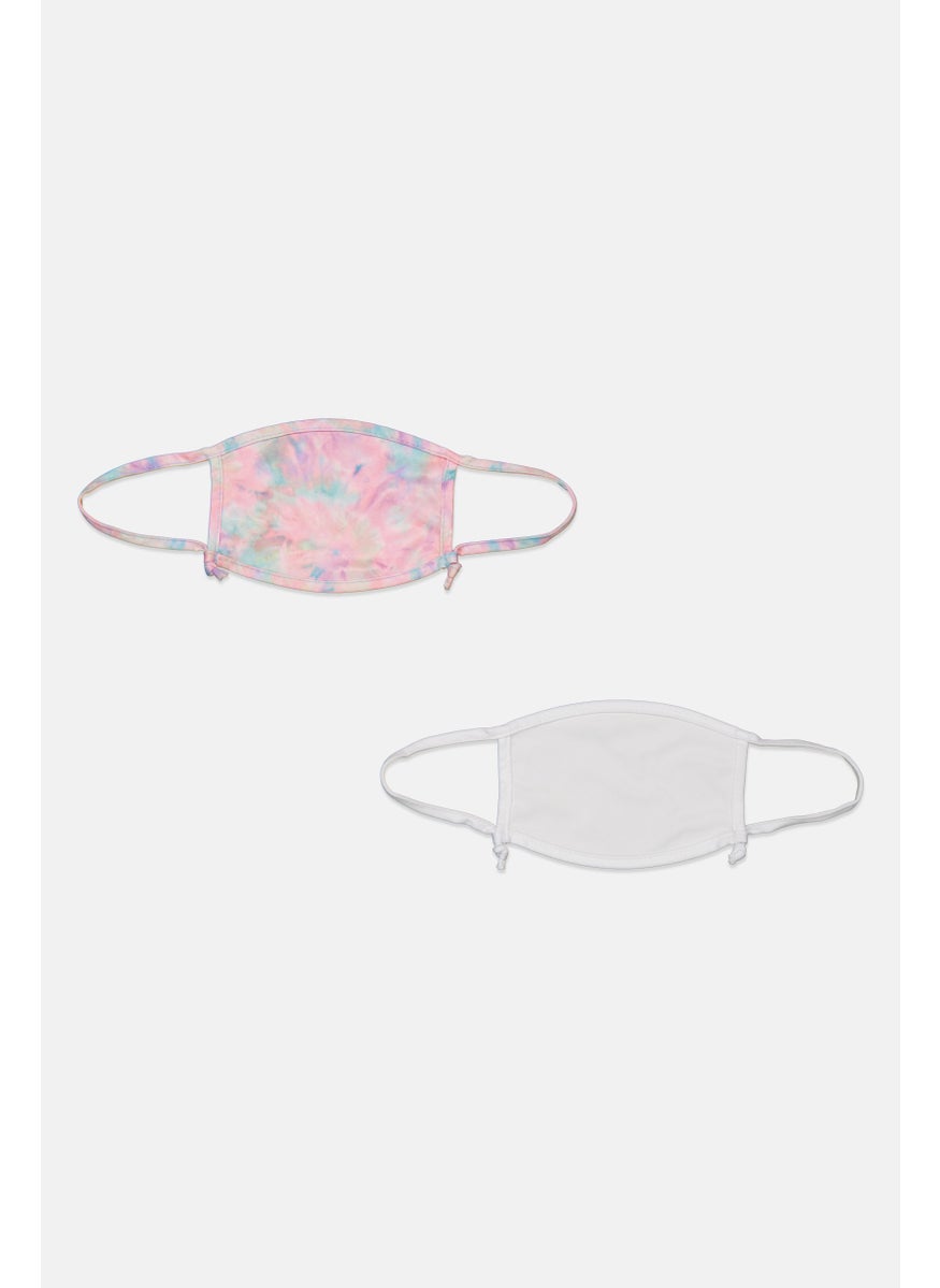 Skinny Dip London Women 2 Pack Tie-Dye Facemask, Multicolor  - Image 1