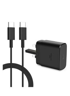 45W Super Fast Charger for Samsung, USB C Plug for Galaxy S24 Ultra/S24/S23+/S23/S22 Ultra/S21/S20/Note20/A55/A54/A53/A16/A15/A14/A13/A12/Z Flip 6/5/4/3 /Z Fold 6/5/4/3 and Tab S10 Ultra/S10+/S10/S9 Ultra/S8+/S7+/S7, PPS Charger 2.0 with 5A Type-C Cable