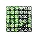 BESCON 36pcs 12mm Marble Green Gemini Green Dice Counters Set Small Token Dice Compatible with MTG CCG Card Games - Image 4