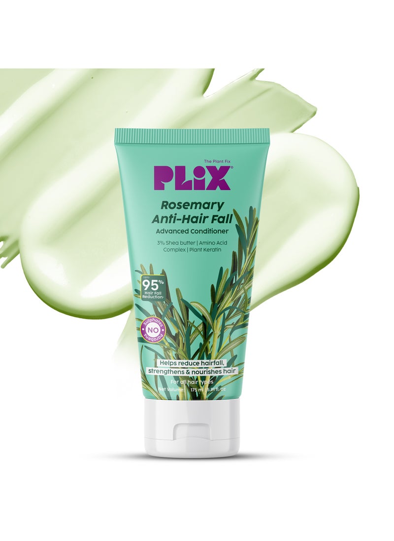 PLIX THE PLANT FIX - PLIX THE PLANT FIX Rosemary Advanced Anti Hair Fall Conditioner With Rosemary For Reducing Hair Loss, Breakage| | All Hair Types | Men & Women | Sulphate & Parabeen Free| 175 ml - Image 1