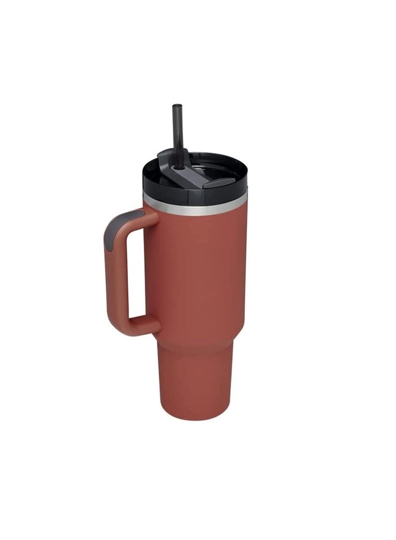 سبيس شوب زجاجة مياه معزولة من الفولاذ المقاوم للصدأ مع شفاط ومقبض - Image 1