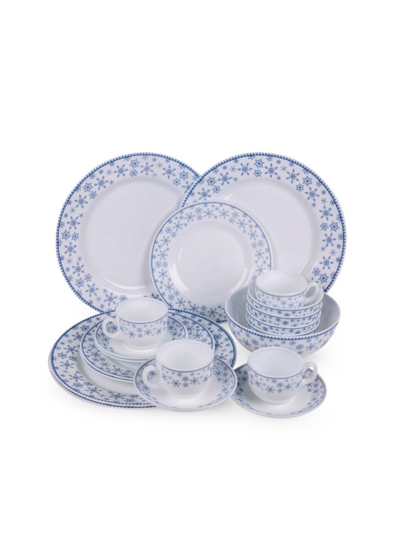 Cello Ariana Dinner Set 21pcs Blue Sparkle