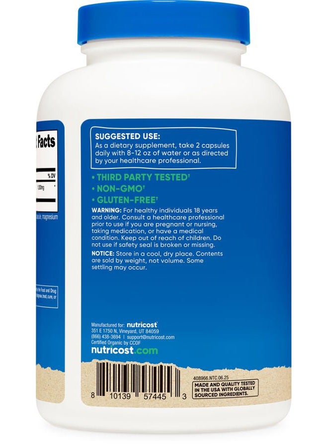 Nutricost Cinnamon Capsules (240 Capsules) 1200mg per Serving - Gluten-Free - Image 4