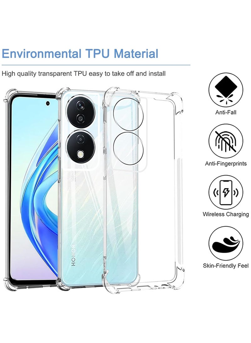 Case for Honor X7b Soft Silicone TPU Case, Lightweight Protective Cover Smooth Finish Camera Protective Shock Absorbent cover for Honor X7b - Image 2