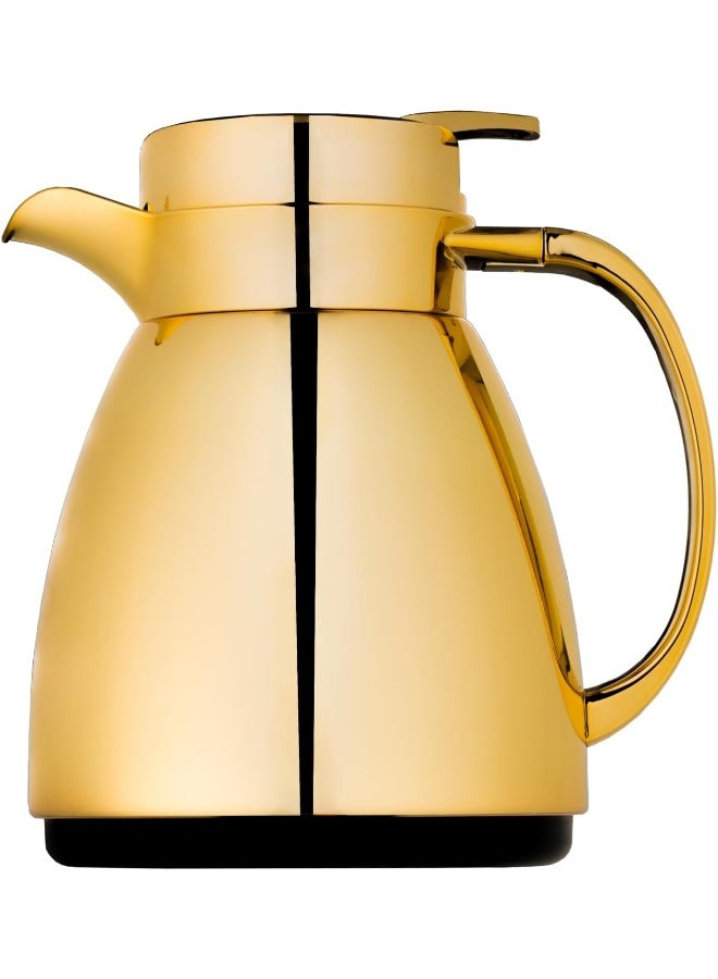 Alsaif فلتر حراري للقهوة والشاي من اليمامة 0.35 لتر ذهبى - Image 1