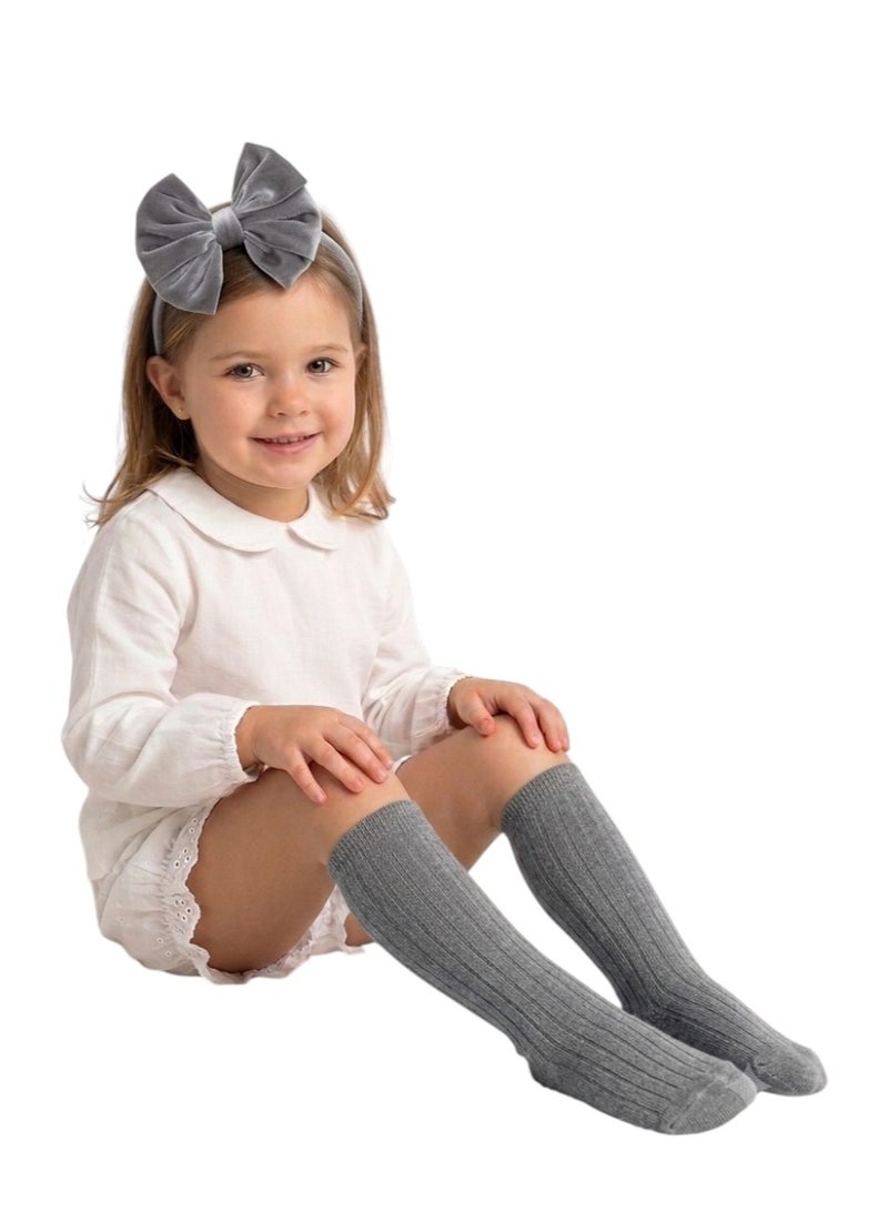 Bidani Aya Headband and Socks Set - Gray - Image 1