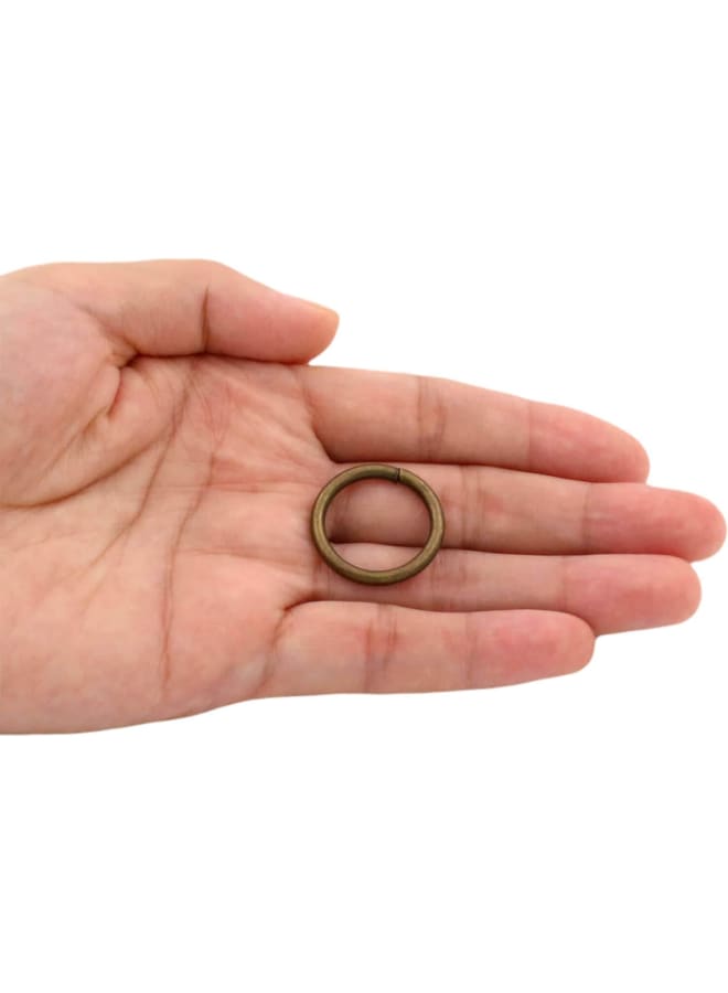 3/4'' Metal O-Ring Buckle Connector Round Loops Non Welded for Bags Webbing Purse and Belt Straps, Bronze, of 50  - Image 3