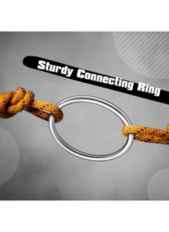 Hotop 4 Inch Metal O Ring Seamless Welded Oring Multipurpose 304 Stainless Steel Rings Smooth Round Ring For Hanging Flower Basket Crafts 8 X 100 Mm 2 Pieces  - Image 5