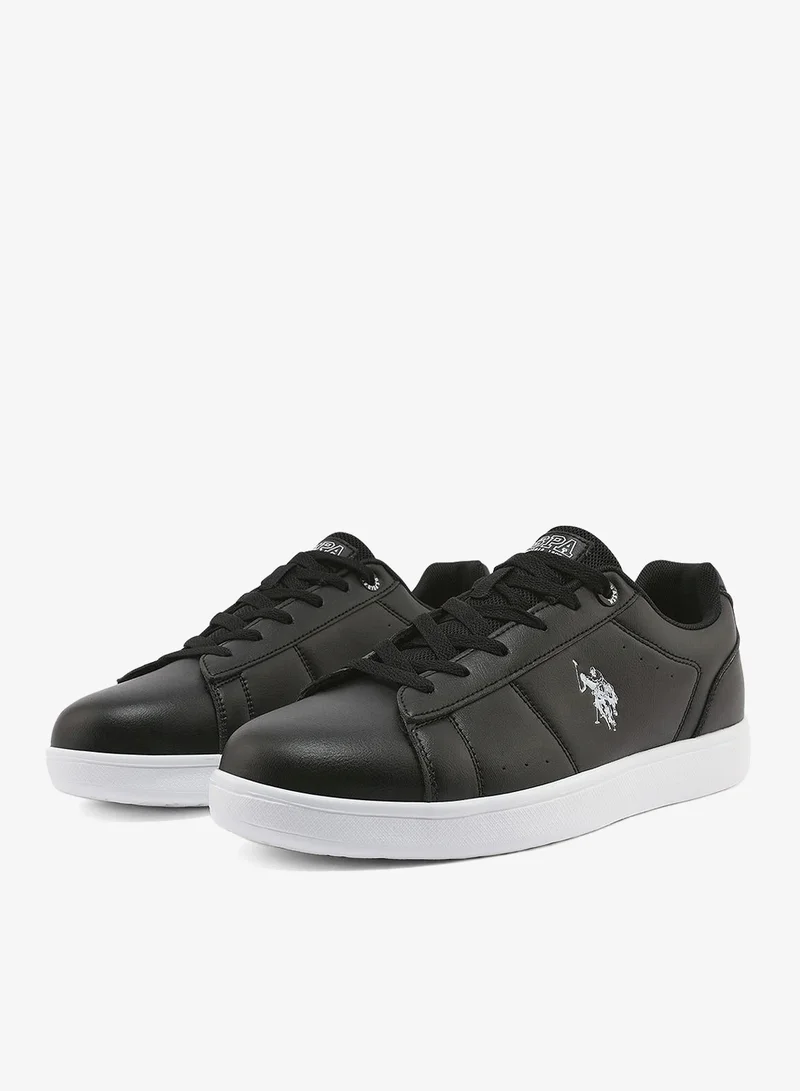 U.S. Polo Assn. black Men's Black Sneakers - Lightweight, Breathable and Comfortable Shoes for Men | Best Price UAE