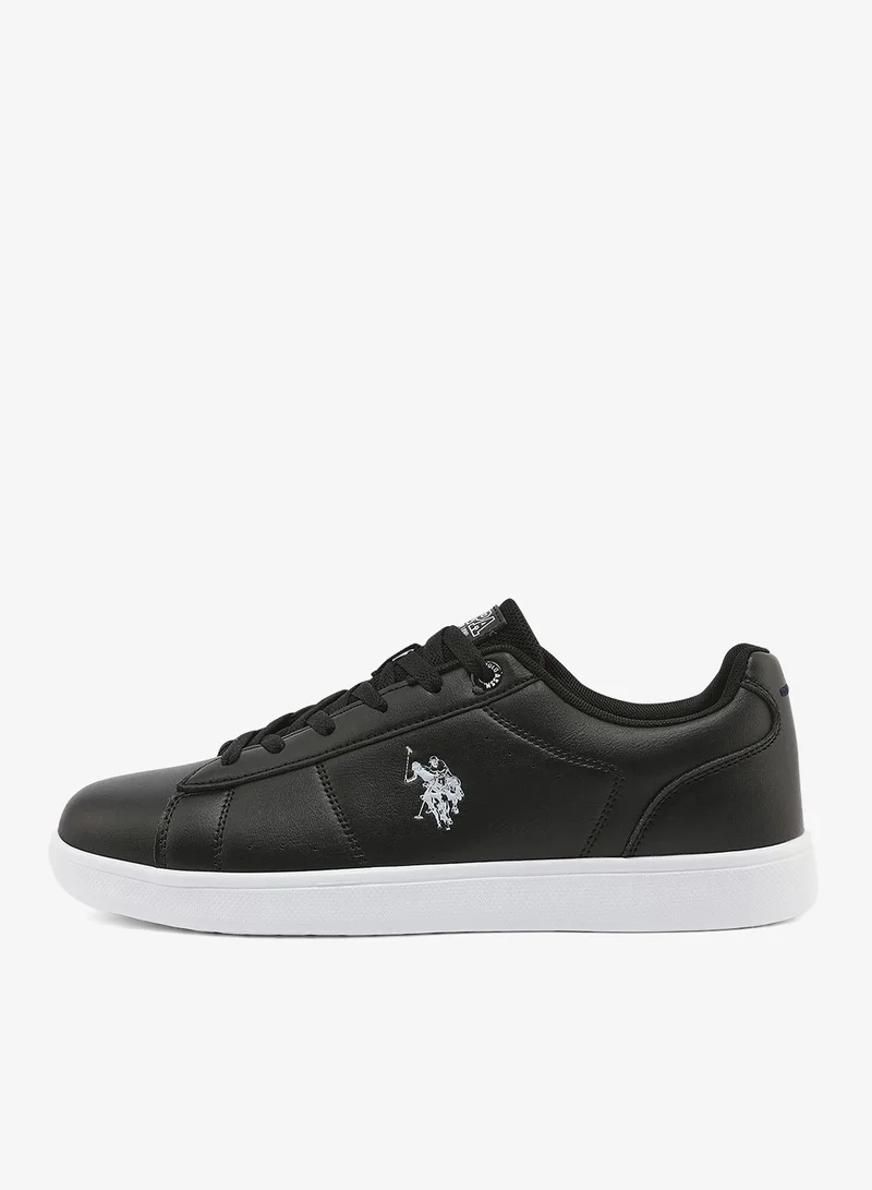 U.S. Polo Assn. black Men's Black Sneakers - Lightweight, Breathable and Comfortable Shoes for Men | Best Price UAE