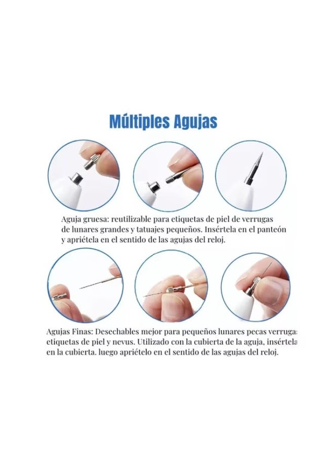 Professional LED Intensive Plasma Mole Removal Pen - 9-Speed ​​Intelligent Frequency Adjustment Spot Fading Device, Lightweight and Portable Skin Growth Remover, Adult Full Body Blemish Repair Tool (1-Pack) - Image 5