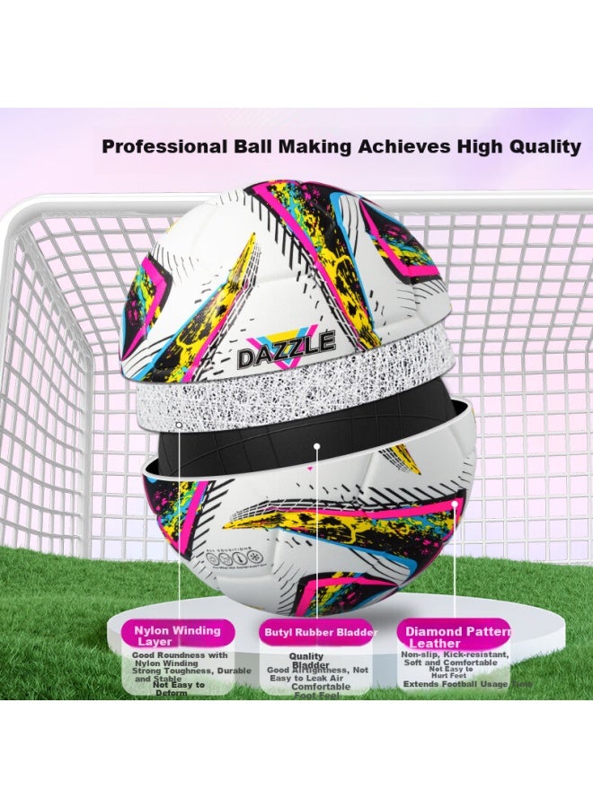 Star Soccer Ball Size 4 Youth Adult Durable Pu Heat-bonded Match Training Standard Ball Sb5574tb-05 - Image 3