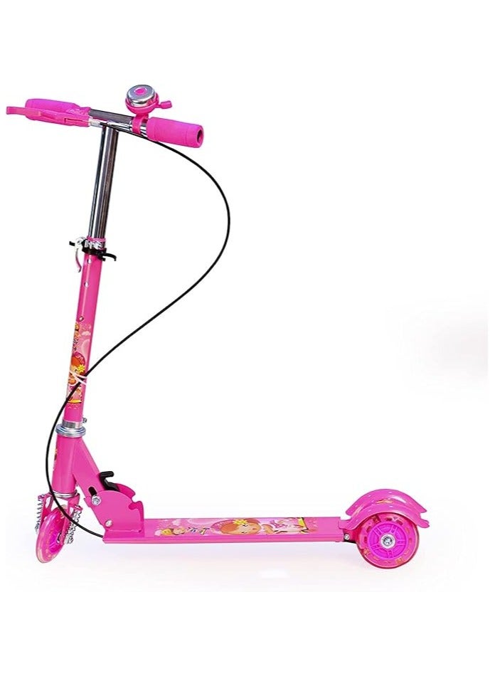 Generic Ozoy Road Runner Kick Scooter for Kids Ages 3-14 Years Old Boy Girl with 3 Wheel LED Lights, Adjustable Level Handlebar & Foldable Design & Lean-to-Steer  - Image 3