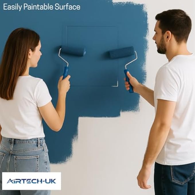 ACCESS PANEL WHITE PLASTIC INSPECTION DETACHABLE DOOR ACCESS HATCH CONCEAL WIRING CLEAN SPACE EASY ACCESS 22 X 22 INCHES (550 X 550 MM) - Image 3