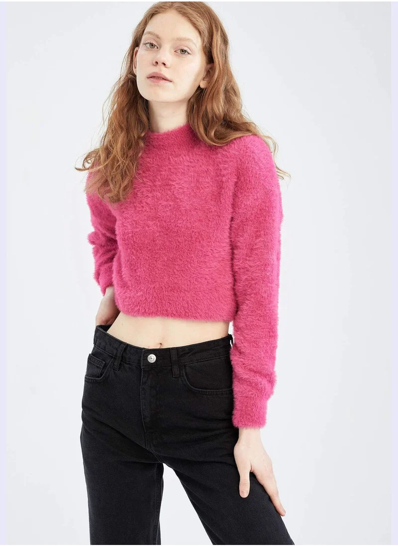 DeFacto Fluffy Cropped Jumper