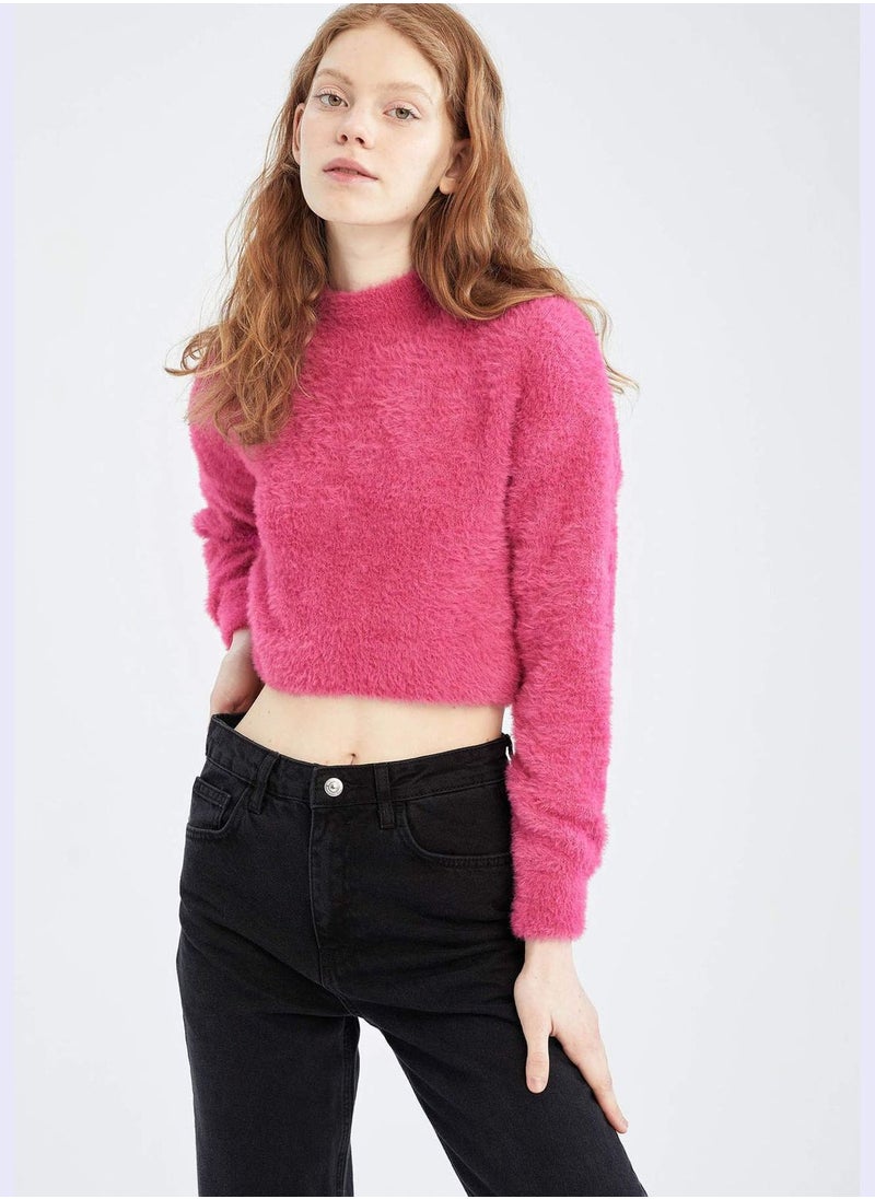 DeFacto Fluffy Cropped Jumper  - Image 1