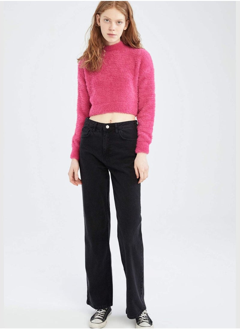 DeFacto Fluffy Cropped Jumper  - Image 2