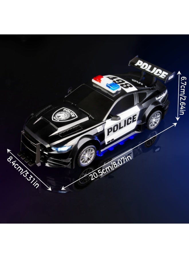 HOBB 1:24 Scale RC Drift Police Car, 4WD High-Speed Remote Control Racing Car with LED Lights and Siren Design, 2.4GHz Wireless Controller Toy for Kids and Adults - Image 3