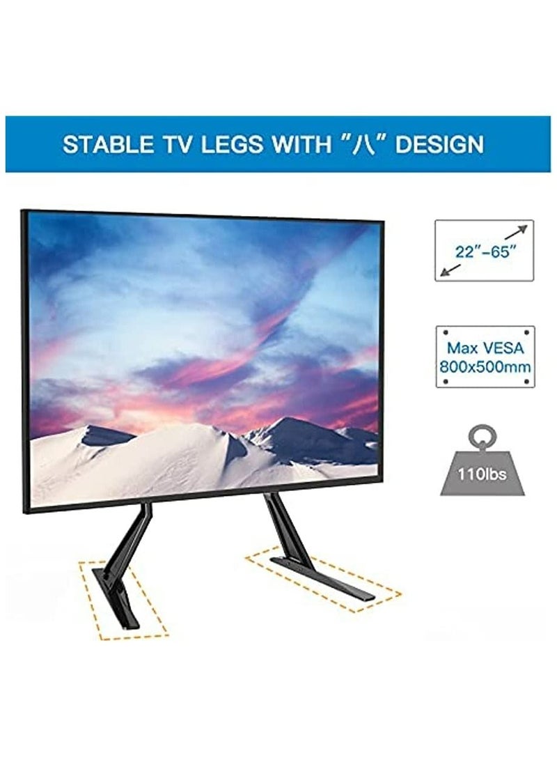 Stargold Universal Table Top TV Stand for 32 - 70 Inch Flat Screen, LCD TVs Premium Height Adjustable Leg Stand Holds up to 110lbs, VESA up to 800x500mm - Image 2