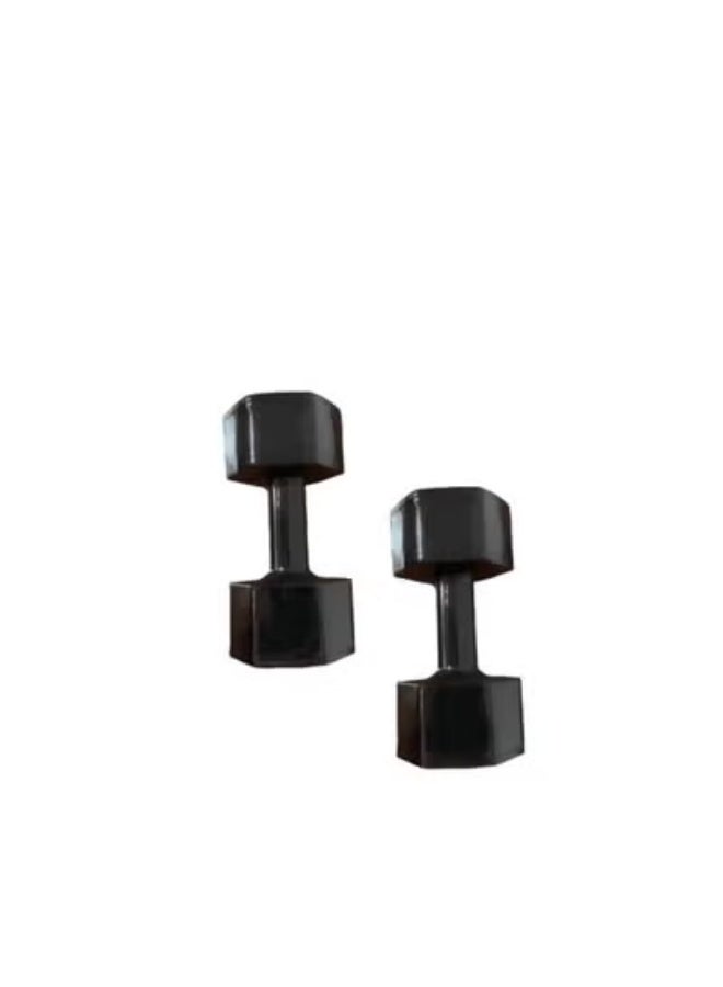 HULK Dumbbell Set 3KG - Solid Shiny Rubber (2 Pieces) - Image 4