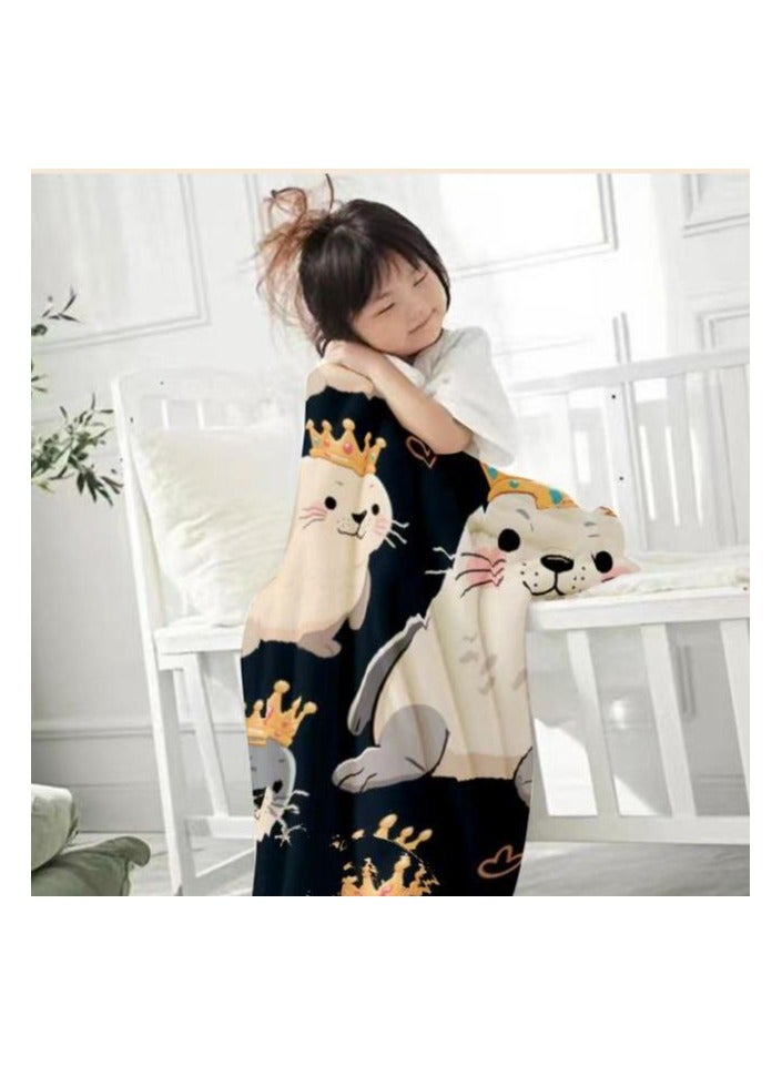 general Flannel thin blanket (warm and comfortable, suitable for sleep, gaming, dust removal and sandproof) 150cm*200cm - 601 - Image 4