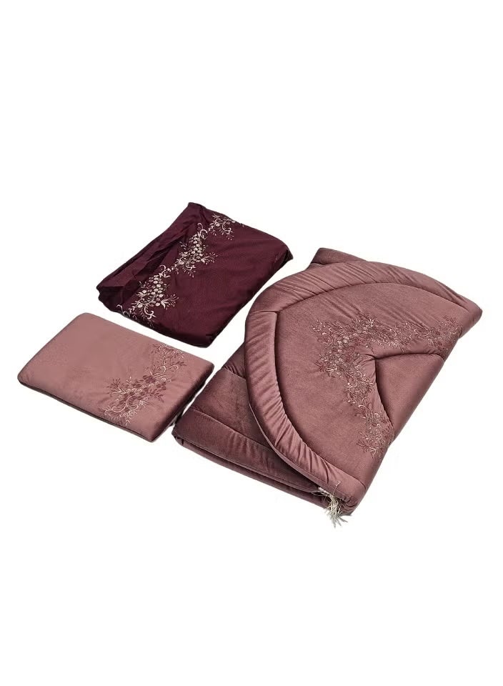 Smart 2030 Comfortable Foam Padded Prayer Rug with Sheet, Islamic Design Embossed Prayer Rug and Prayer Sheet/Prayer Mat 70X110cm, Jalal Size 200X250cm - Image 4