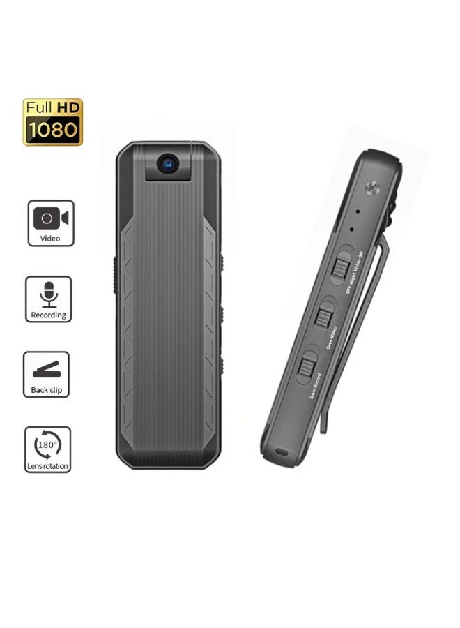 Mini Meeting Recorder 1080P Portable Body Camera with Audio and Video Recording, Wearable Clip-On Design, 180° Rotatable Wide Angle Lens, HD Anti-Shake, USB Plug and Play for Phone  PC - Image 5