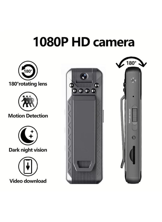 Mini Meeting Recorder 1080P Portable Body Camera with Audio and Video Recording, Wearable Clip-On Design, 180° Rotatable Wide Angle Lens, HD Anti-Shake, USB Plug and Play for Phone  PC - Image 3