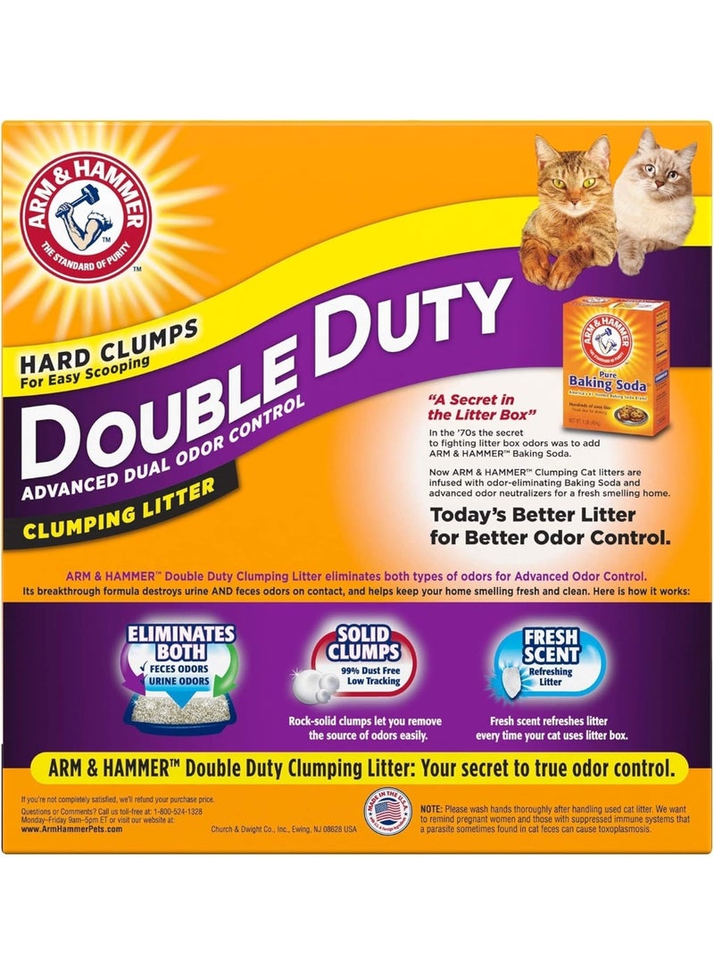 آرم آند هامر رمل فضلات القطط دبل ديوتي (مزدوج الفعالية)، تحكم متقدم في الروائح، يزيل روائح البول والبراز، معطر، رائحة منعشة، 6.35 كجم - Image 2