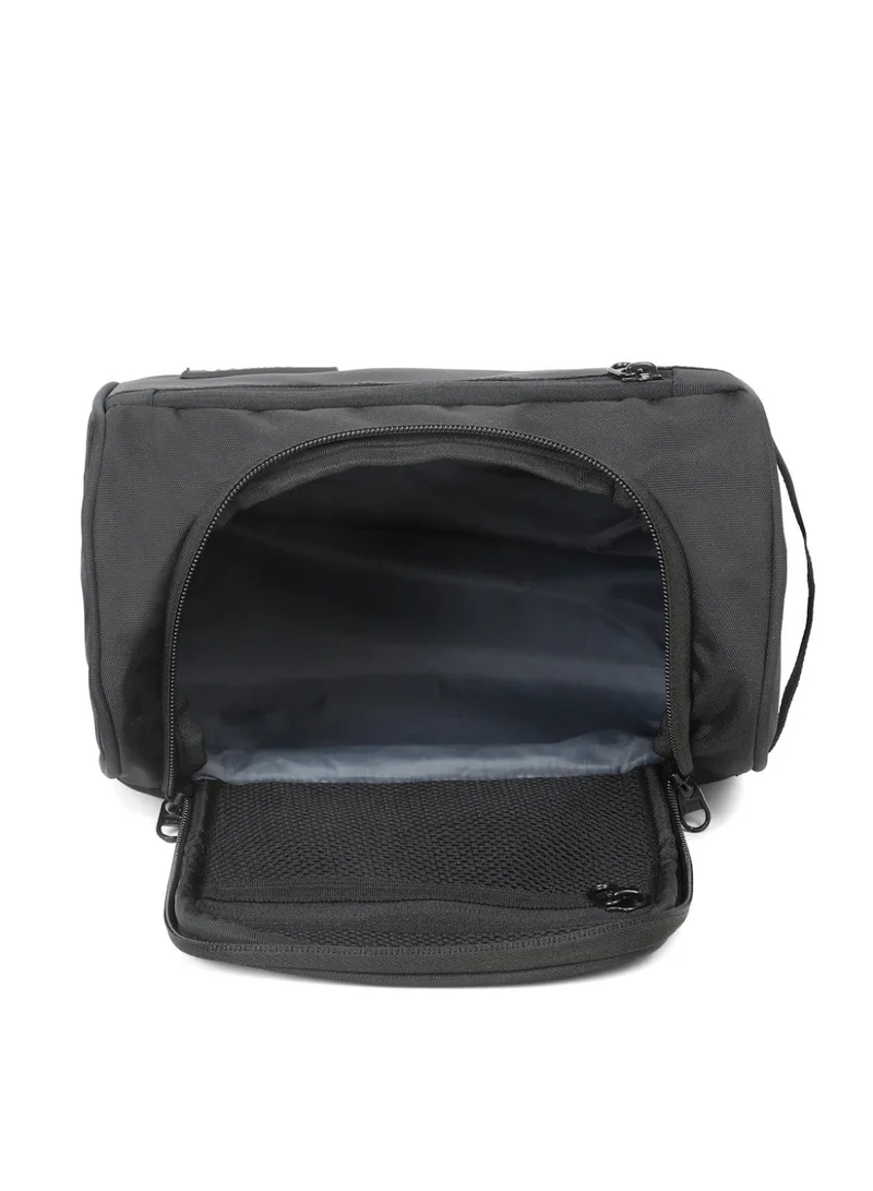 Teakwood Black Teakwood Essentials Black Travel Toiletry Bag | Large Capacity Wash Bag for Men & Women | Water-Resistant | Multi-Compartment | Hanging Hook | Durable Easy-to-Clean Grooming Organizer | Ideal for Travel, Gym & Bathroom Use  | Best Price UAE