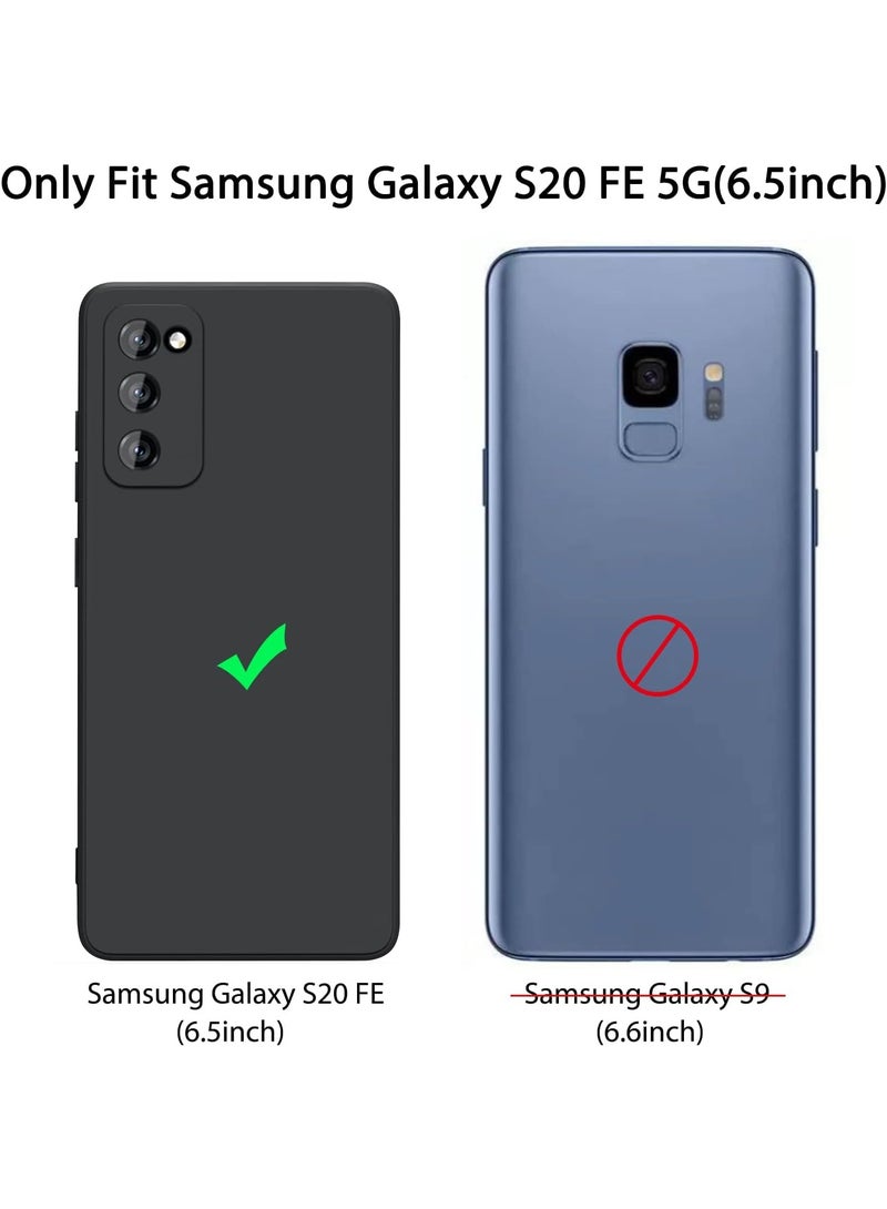 ELTRAZONE Samsung Galaxy S20 FE Case with 2 HD Screen Protectors, Camera Protection, Ultra Slim Anti-Scratch Shockproof TPU Bumper Cover – Durable Protective Phone Case, Black - Image 2