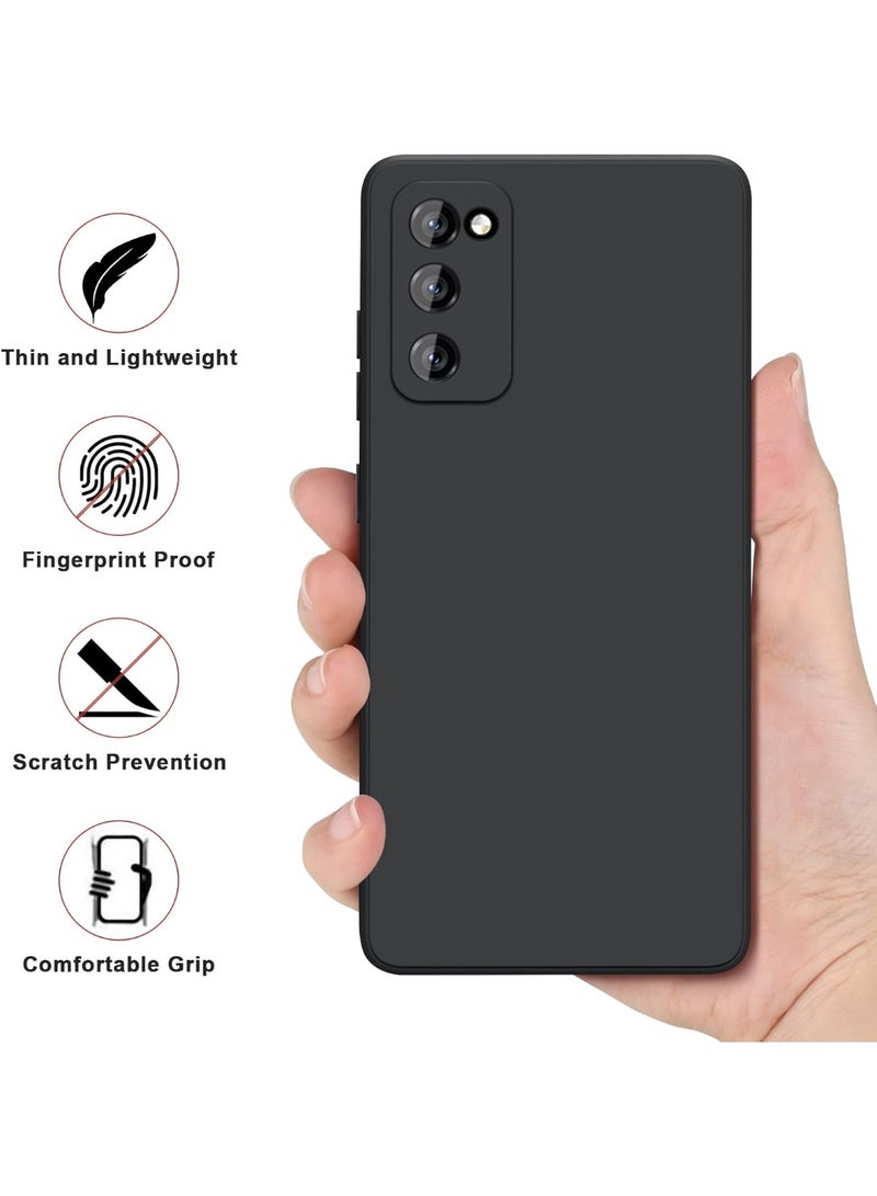 ELTRAZONE Samsung Galaxy S20 FE Case with 2 HD Screen Protectors, Camera Protection, Ultra Slim Anti-Scratch Shockproof TPU Bumper Cover – Durable Protective Phone Case, Black - Image 4