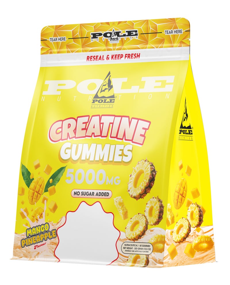 كرياتين غوميز 5000mg - قوة العضلات والأداء (مانجو أناناس)