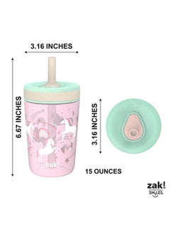 Kelso Toddler Cups For Travel Or At Home, 15Oz 2Pack Durable Plastic Sippy Cups With Leakproof Design Is Perfect For Kids (Fanciful Unicorn, Happy Skies) - pzsku/Z4715AC73EA593CD05495Z/45/_/1721559881/e09904da-0df1-4023-bef4-1bb769a42ff9