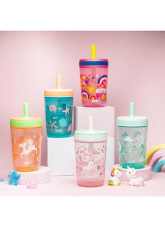 Kelso Toddler Cups For Travel Or At Home, 15Oz 2Pack Durable Plastic Sippy Cups With Leakproof Design Is Perfect For Kids (Fanciful Unicorn, Happy Skies) - pzsku/Z4715AC73EA593CD05495Z/45/_/1721559885/4c11e079-1e5b-4f34-8145-ebe5e29becc6