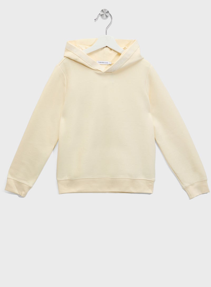 كالفن كلاين جينز هودي أساسي للشباب - Image 1