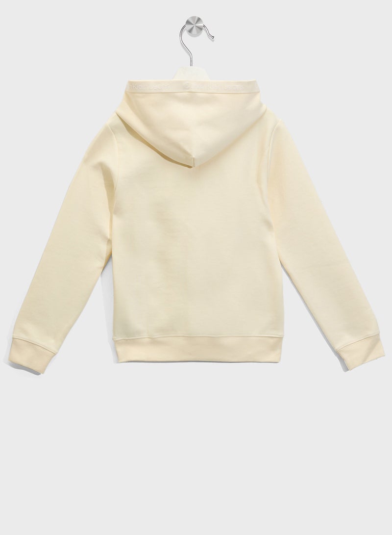 كالفن كلاين جينز هودي أساسي للشباب - Image 2