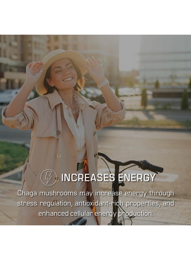 DIRTEA Chaga Mushroom Powder | 2,000mg / Serving | Organic, Vegan & Non GMO | Coffee Alternative & Immune Support | High Strength Supplement | 60g - 30 Servings - Image 2